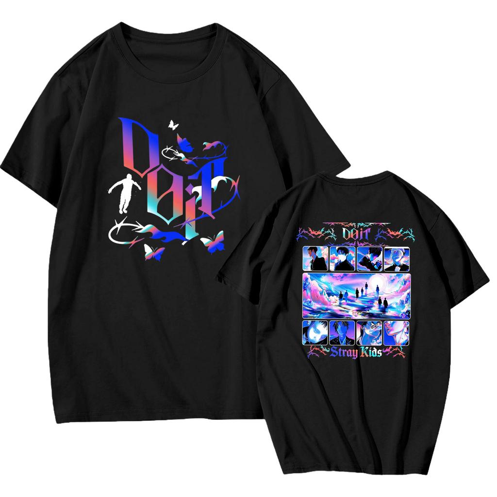 Lässiges bedrucktes T-Shirt für Damen, Rundhalsausschnitt, Pullover, kurzärmelig