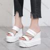Fashion Comemore Increase Height Thick Bottom Sandals Fashion Wedges 10cm Super High Heel Women Shoes Casual Fish Mouth Sandal Slippers
