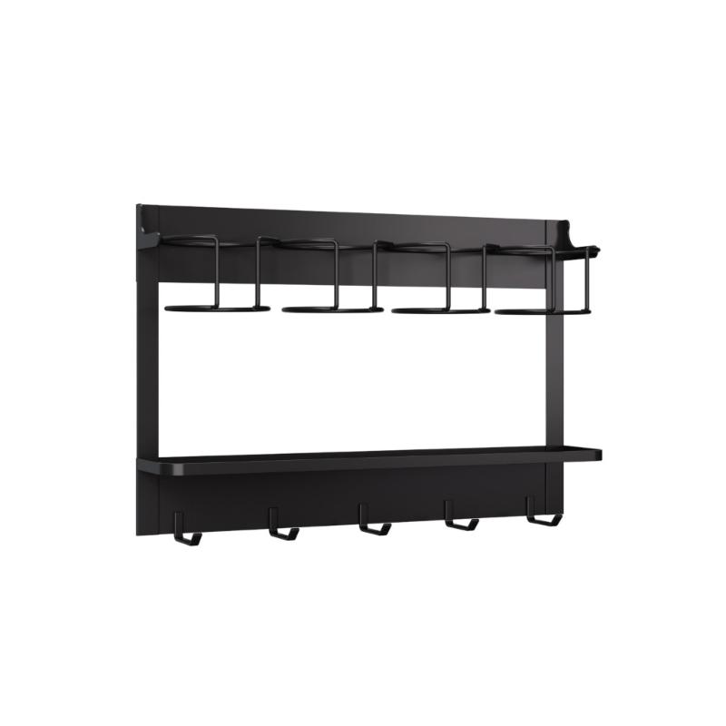 Magnetic Cup Organizer for Kitchen or Living Area Refrigerator Carbon Steel Tumblers Holder Home Storage Solution