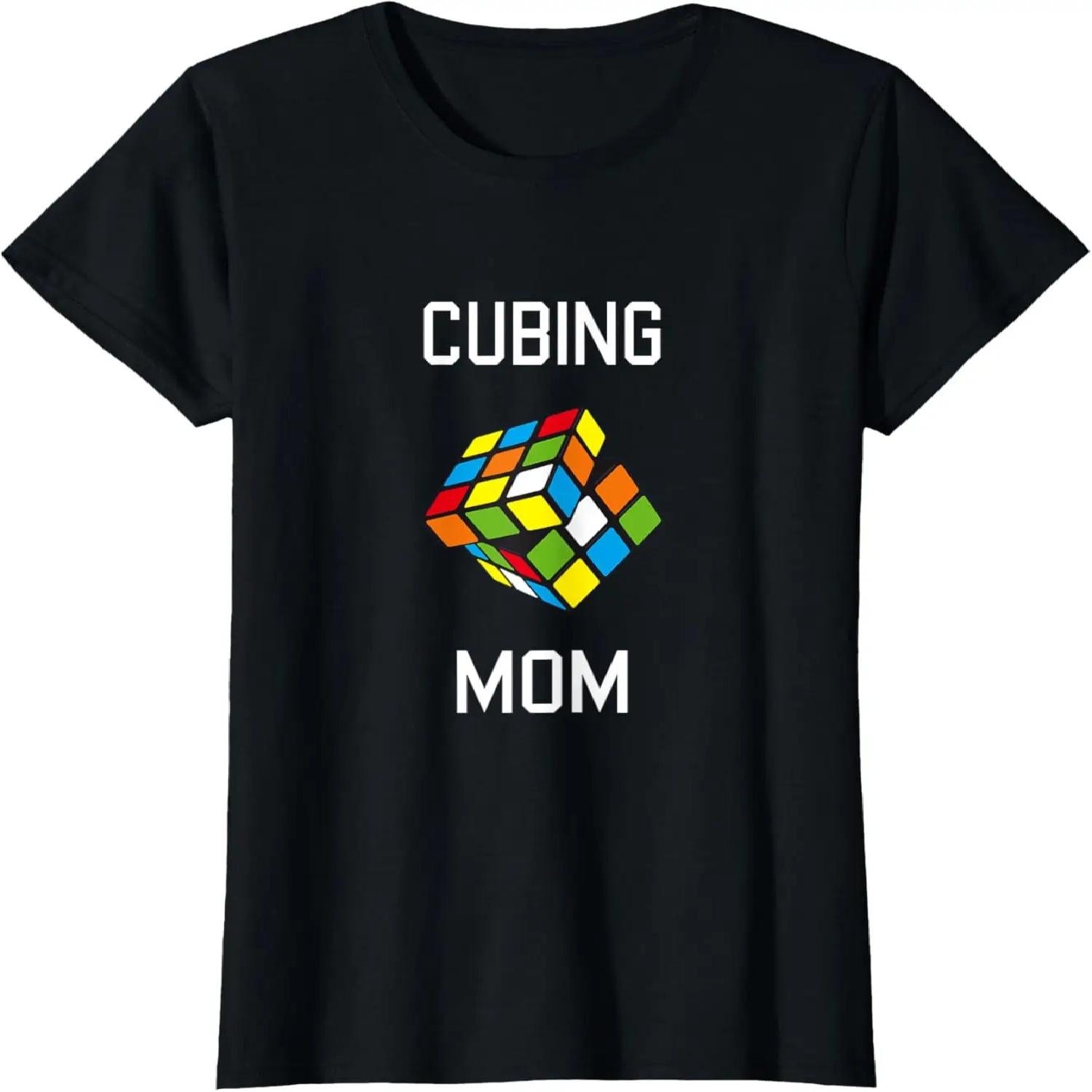 

Cubing Mom Speed Cubing Puzzle Graphic T-Shirt XXXXXL чорний