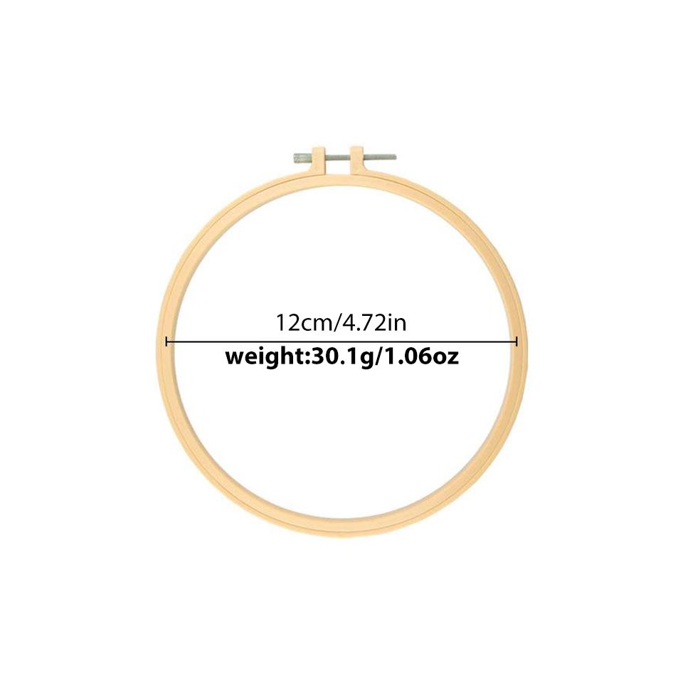 BUDDUR 1PC Plastic Embroidery Hoop Cross-Stitch Frame Hoop Circle Embroidery Shed DIY Handmade Craft Sewing Needwork Supplies