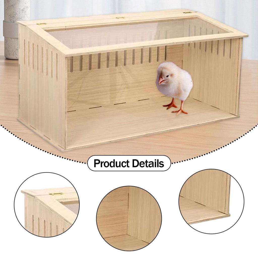 Holz Hamsterkäfig Hamster Lebensraum Kleintierkäfig Öffnungsbare Oberseite Versteck Nistkasten für Hühner Futterbox für Reptilien