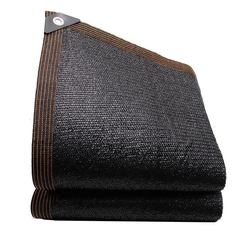 Thickened Black Sunshade Net with Edge Binding & Hole Punch for Heat Insulation, Shading, and Environmental Protection in Greenhouses