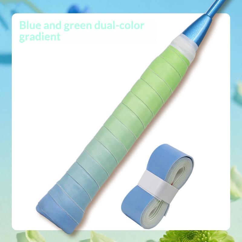 Non-slip Gradient Color Sport Racket Overgrip Sweat Absorbent Durable Grip Tape for Tennis Badminton Training