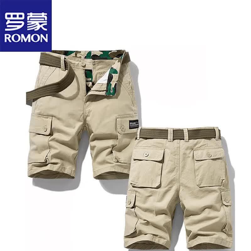 ROMON Men's Summer Casual Cargo Shorts