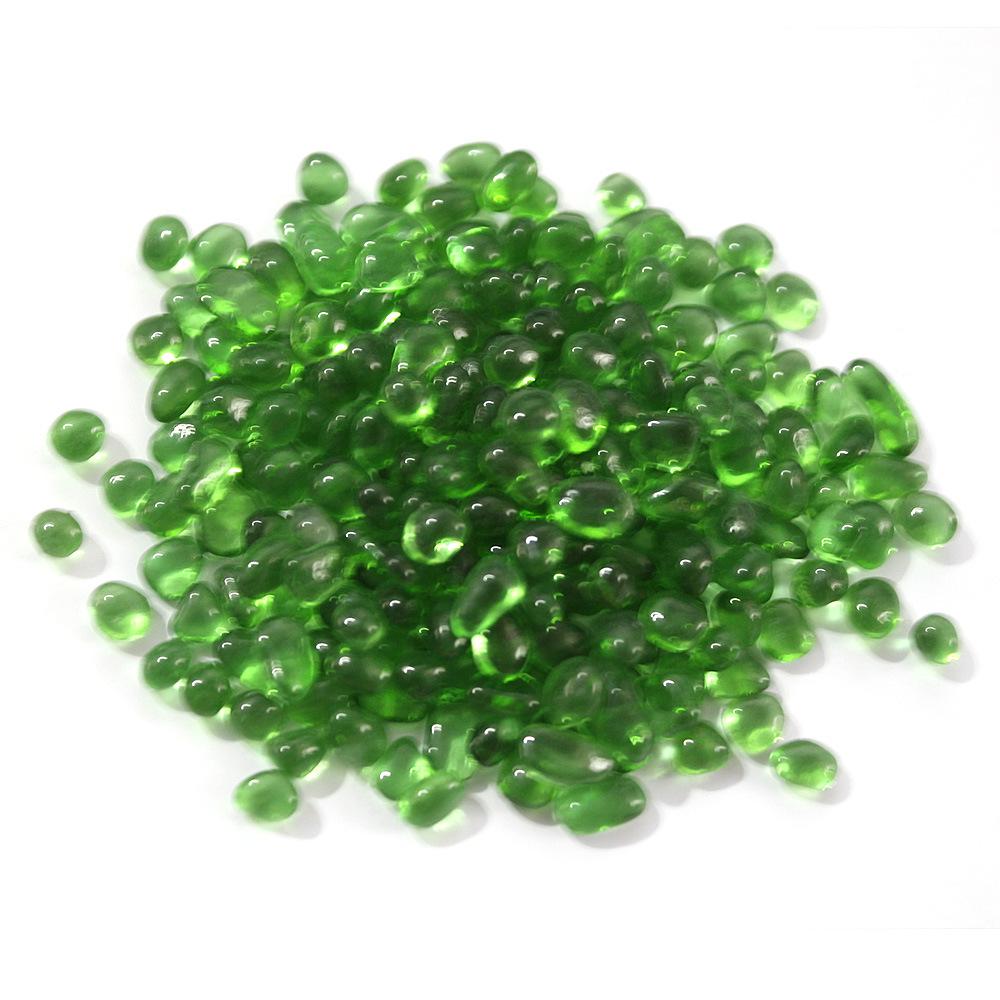 Decorative Colored Glass Gravel for Aquarium Landscaping: Red, Green, Blue