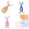 Kids Manual Ushaped Silicone Toothbrush For Oral Hygiene With Soft Bristles For Babies