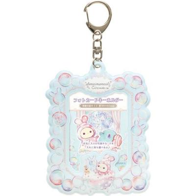 Sentimental Circus of Warm Bubbles and Photo Card Keychain AB42201 H160 X W110mm San-X "Night Soap" Size Approx.