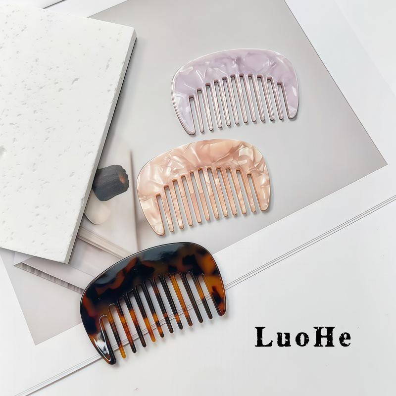 Luohe Jewelry Portable Acetate Hair Comb for Girls - New Souvenir Small Comb