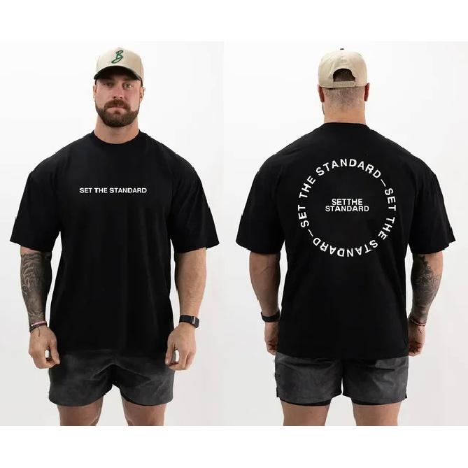 Men's Summer Gym T-Shirt Cotton O-neck Short Sleeve Fitness T Shirt