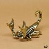 Brass Lobster Scorpion Shaped Pen Holder Ornament Vintage Perfect For Home Office Desk Study Table Decor Display