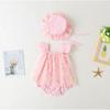 Baby Girl Summer Jumpsuit: 100-Day Birthday Romper with Princess Mesh Skirt