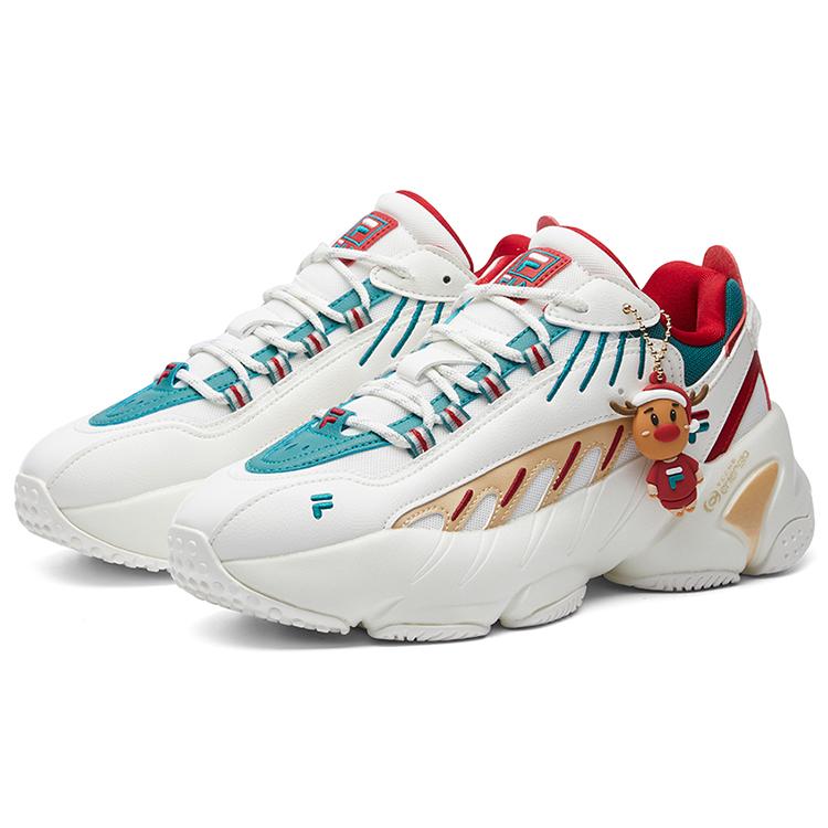 FILA Ade Xms Low Top White/Green/Red Women's F12W111225FBD
