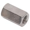 5Pcs Hex Coupling Nut Set Connector 304 Stainless Steel Industrial Fastener M16x2 24 L40mm