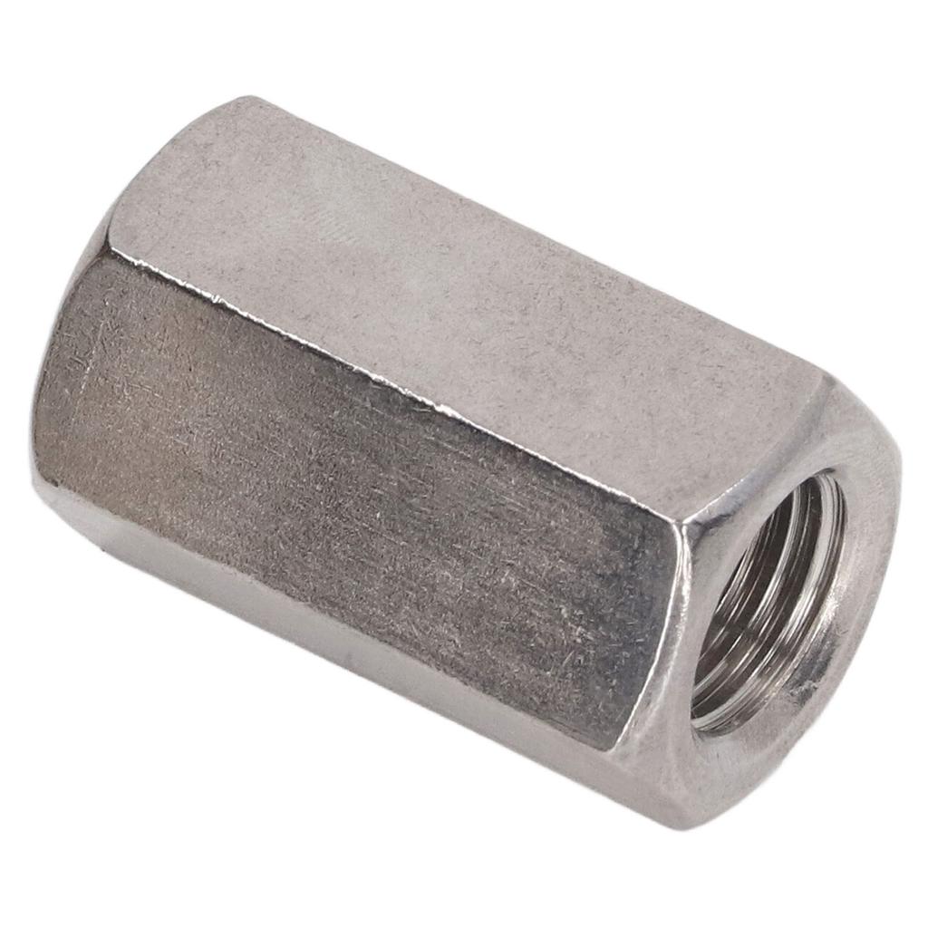 5Pcs Hex Coupling Nut Set Connector 304 Stainless Steel Industrial Fastener M16x2 24 L40mm