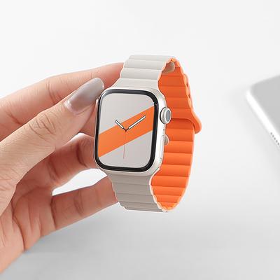Silicone Loop Magnetic Strap for Apple Watch Band 44mm 40mm 45mm 49mm 41mm 38mm 42mm Bracelet iWatch Series 8 3 SE 6 7 Ultra 2 9