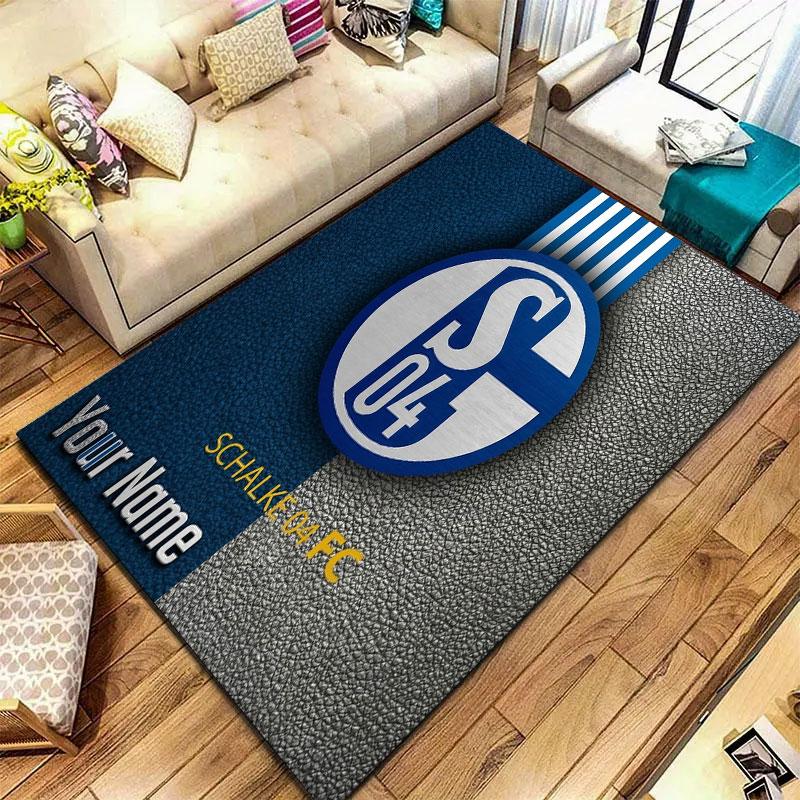 FC Schalke 04 Custom Name Carpet Rug for Living Room Bedroom Home Sofa Decoration,Kids Play Non-slip Floor Mat