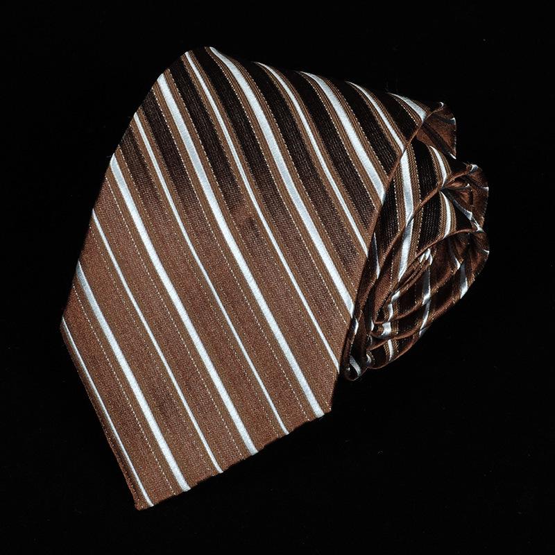 

Мужской формальный галстук 8 см в черно-синюю полоску и в горошек