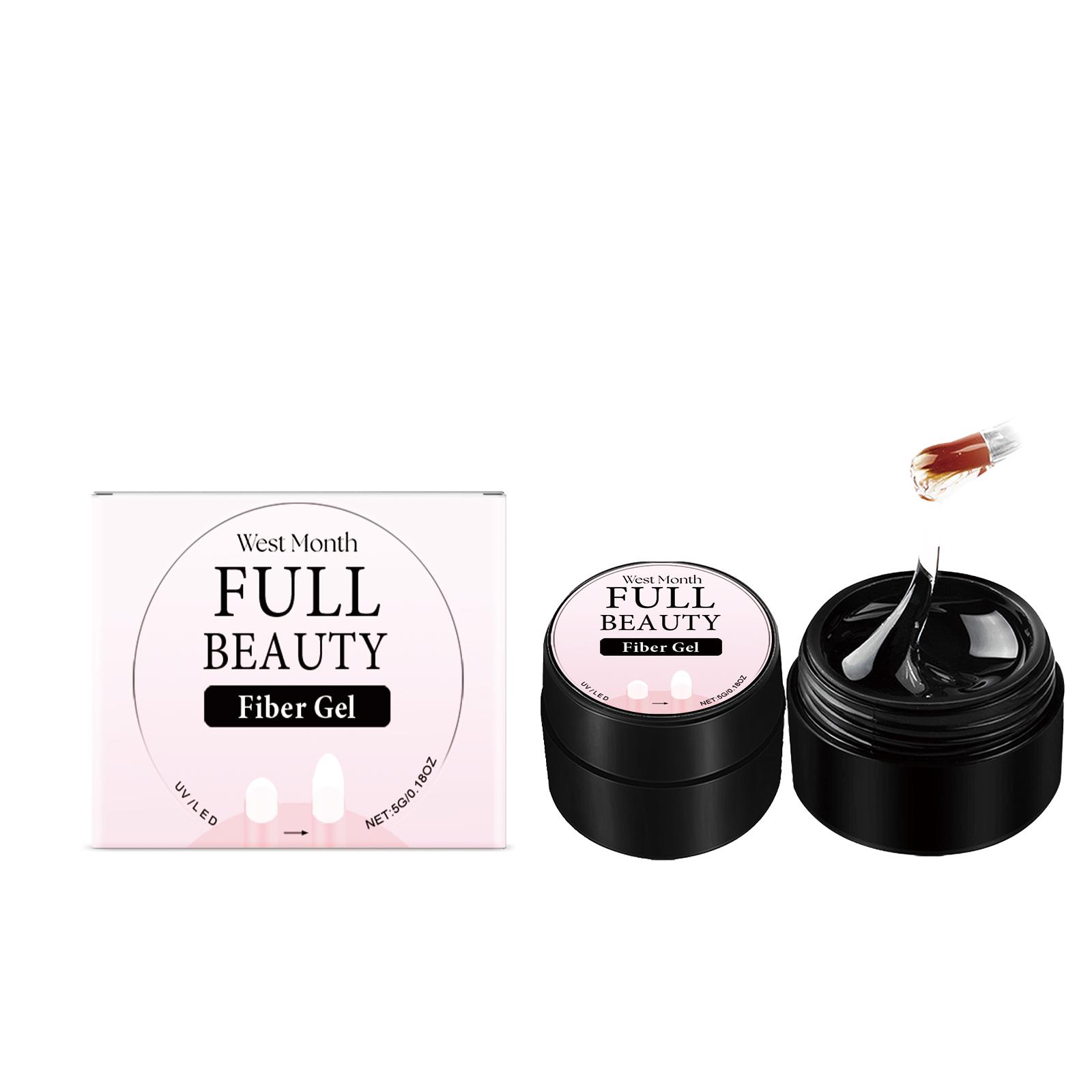 

EELHOE Nail Extension Gel, Crystal Model Gel (No Paper Holder Required), Quick Nail Extension with Phototherapy Crystal Gel