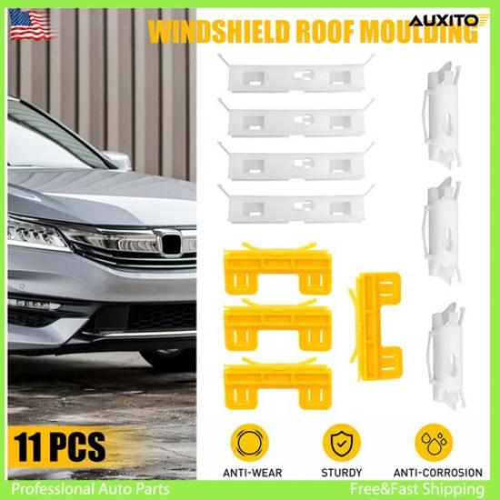 

Fit Acura Accord TSX Honda TL Civic Roof Moulding Windshield Repair Clips Set*11