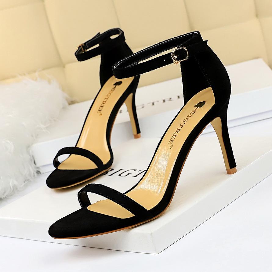 Fashion 2024 Summer Women Extreme High Heels Sandals Gladiator Classic Strap Shoes Lady Nude Platform Nightclub Simple Fashion 126-9