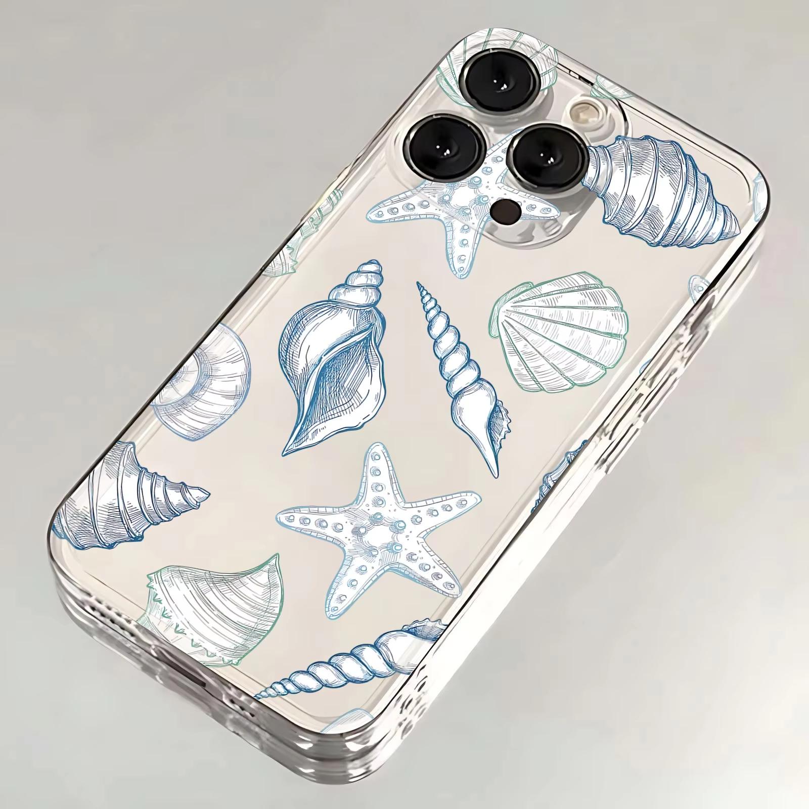 Funny Marine Organism Phone Case For iPhone 17 Pro Max 16 15 Pro 14 13 Mini 12 11 XR XS 17Air 16 Plus Clear Bumper Cover iPhone XS Max