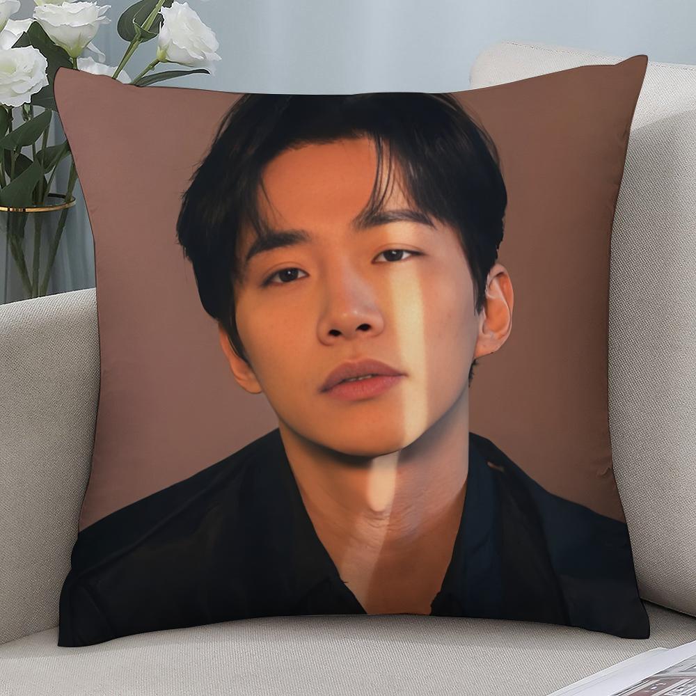 Kpop Lee J-Junho Pillow Case 3D Print Polyester Fiber 40*40 cm Home Sofa Throw Pillow Cover Decoration Festival Gift 16x16Inch