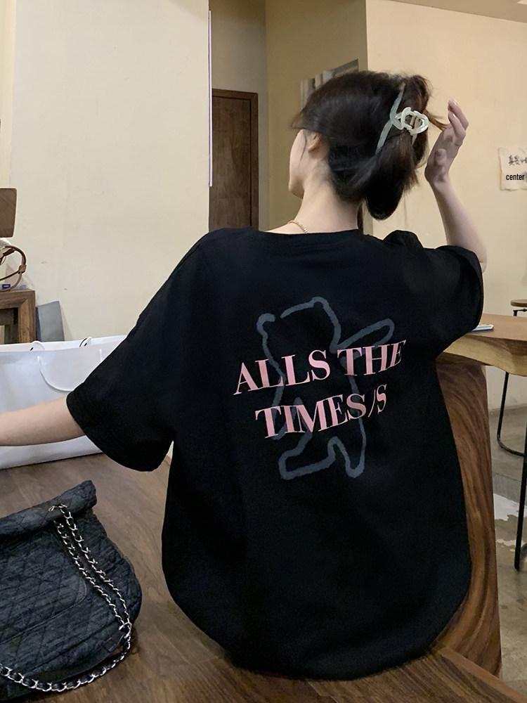 

Plus Size Women s Retro Black Cotton T-Shirt - Summer 2026 Collection XL [Recommended 116-130 jin] чорний