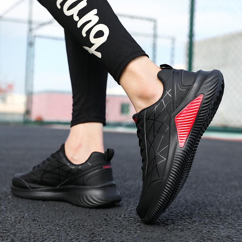 Jesień/Zima Męskie buty sportowe Moda Czas wolny Podróże Męskie buty Skórzane Oddychające buty do biegania