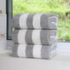 Grau 3-teiliges Waschlappen-Designmuster Streifen