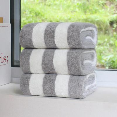 Gray 3-piece Washcloth Design Pattern Stripe