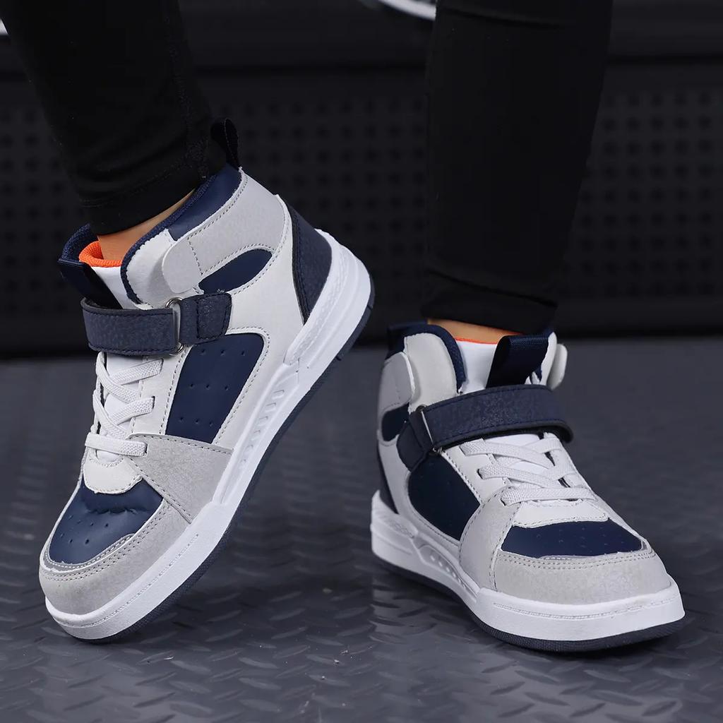 Children's High Top Microfiber Board Shoes for Sports Boys' Shoes