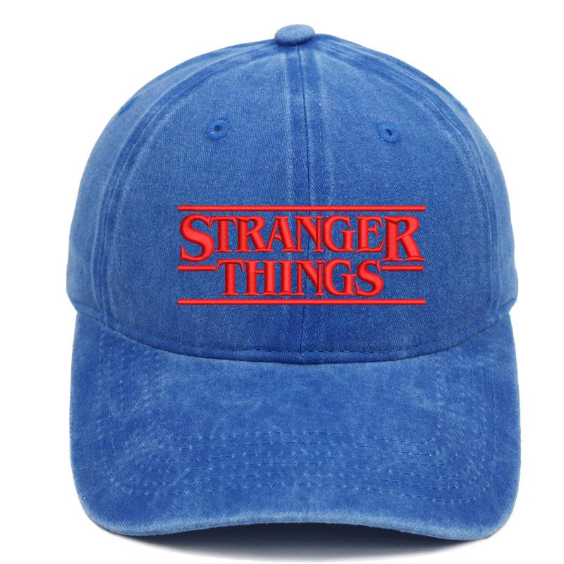 Stranger Things Hat Season 5 Hot Sale Embroidery Washed Baseball Cap Men and Women