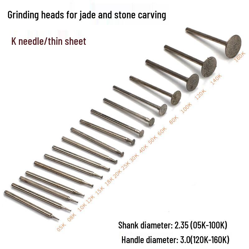 Jade Carving Grinding Bits Set CN Plug (adapter Included)