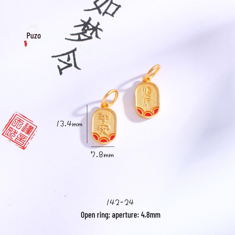 Gold Sand Pendant for Long-lasting Brilliance & Good Fortune – Symbolizing Peace, Wealth, and Prosperity.