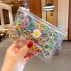 100 Stück/Set Mädchen Elastisches Haarband Buntes Nylon Gummiband Kinder Pferdeschwanzhalter Haargummi Baby Haaraccessoires Ornamente Geschenk