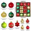 Christmas Tree Pendant, Christmas Ball Set, Painted Ball Pendant, Electroplated Christmas Ball Decoration, Mixed Christmas Gift Box