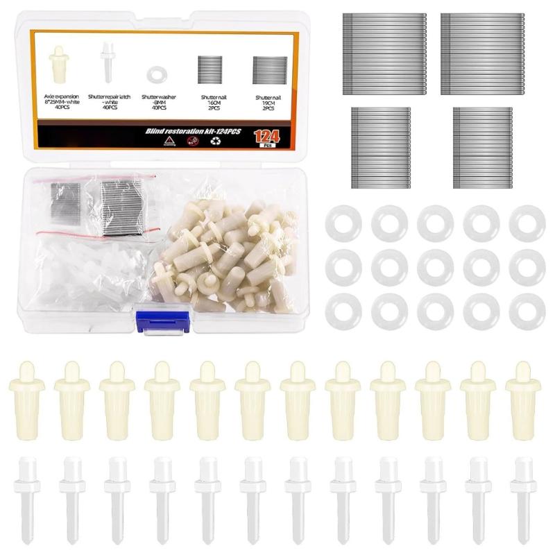 Пластиковые штифты для ремонта жалюзи (пластиковые штифты для замены скоб на ламелях жалюзи) для окон, шкафов, жалюзи. Долговечные. 1