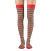 Halloween & Christmas Striped Thigh-High Cosplay Socks: Women's Slimming Over-the-Knee Stockings