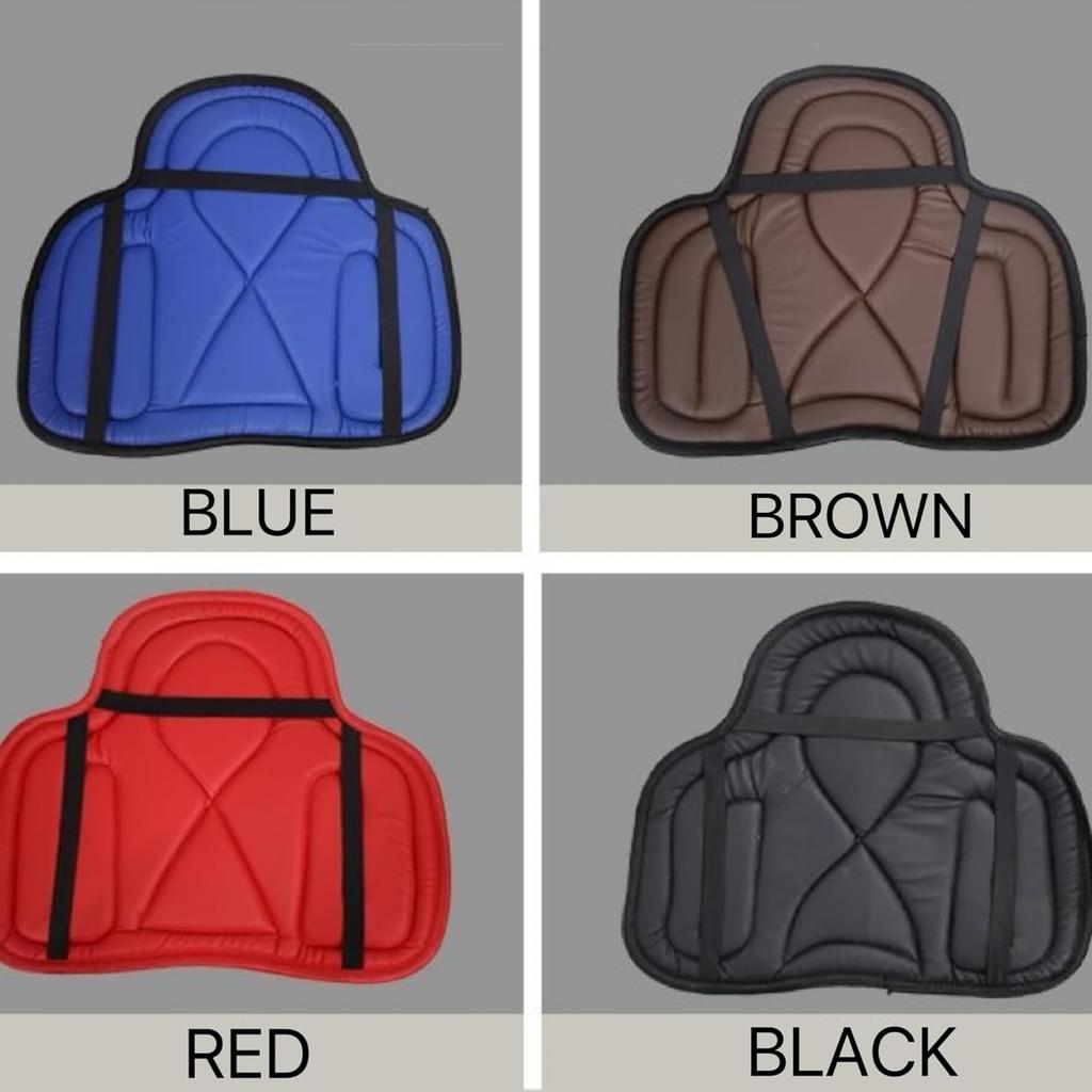 Motorcycle Seat Cushion Saddle Pad for Horses-Brown