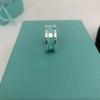 S925 Sterling Zilver Meerblauw Hart Ring voor Vrouwen – High-End Emaille Koppelring