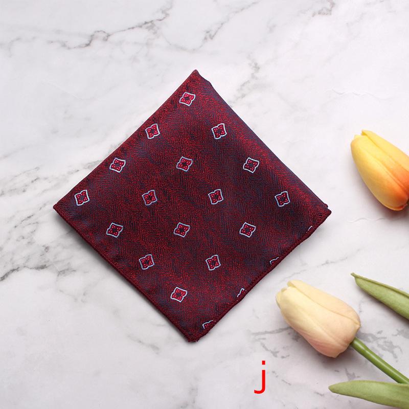 Source Pocket Towel Men'S Polyester Suit Dress Chest Towel Multi-Color Handkerchief Sales Striped Small Square Towel