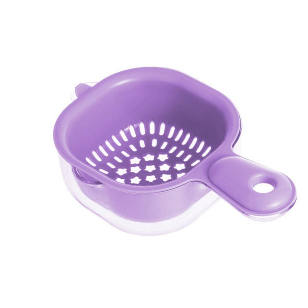 Cute Drain Basket 2 in 1 Vegetable Storage Basket Multipurpose Drainage Bowl Wash Fruit