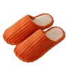 Warm Striped Non-Slip Fluffy Cotton Slippers for Men & Women