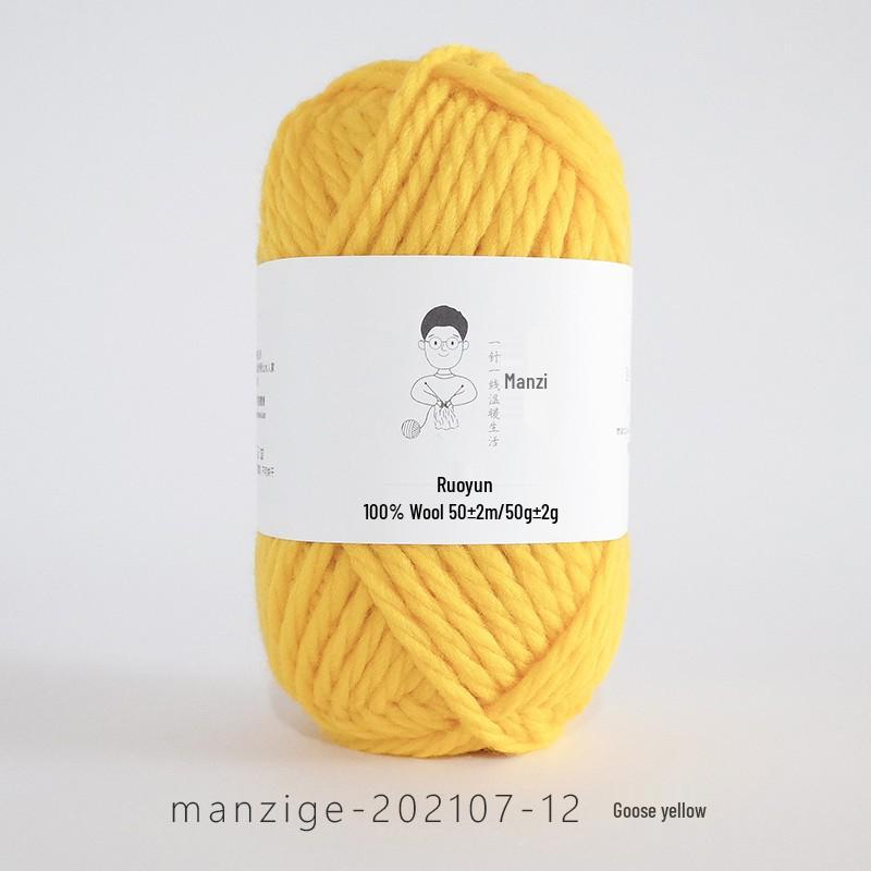 100% reine Wolle Grobgarn zum Handstricken von Mänteln, Schals und Pullovern - 5 mm dick