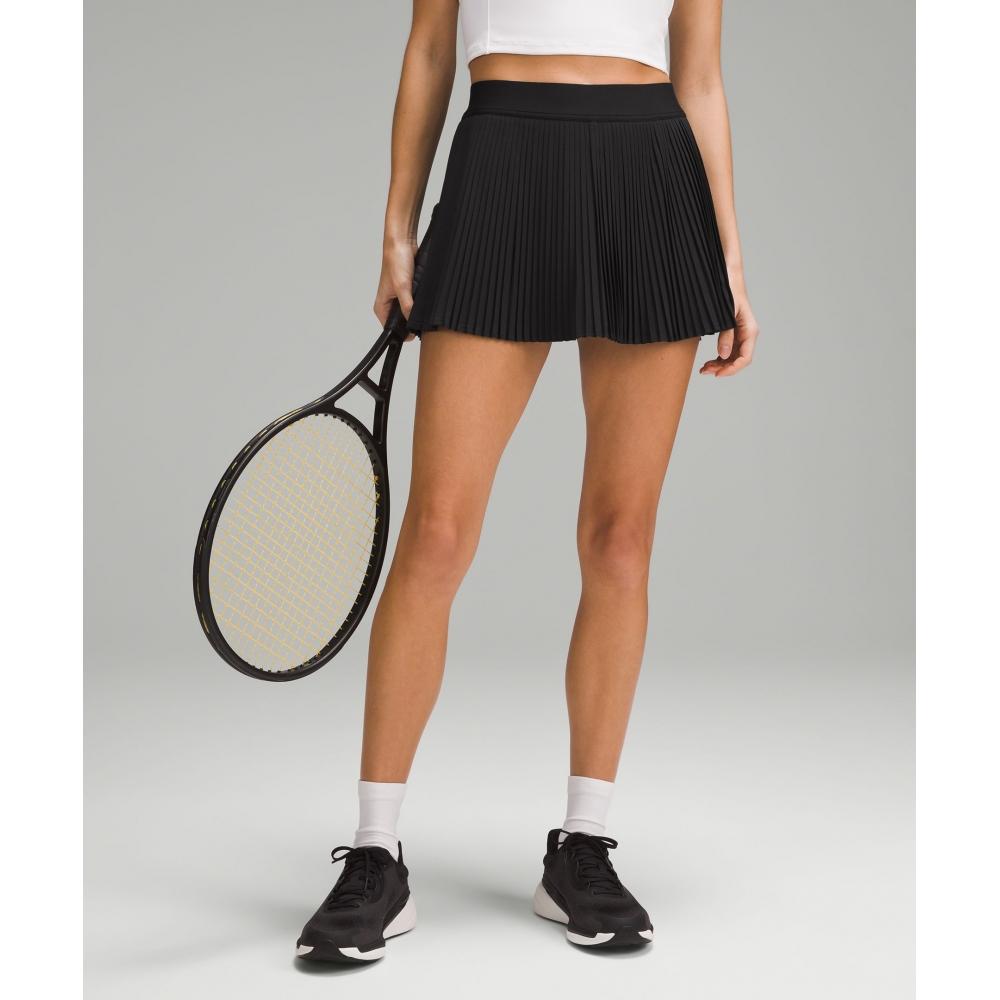 Lululemon Varsity High Rise Pleated Tennis Skirt Black