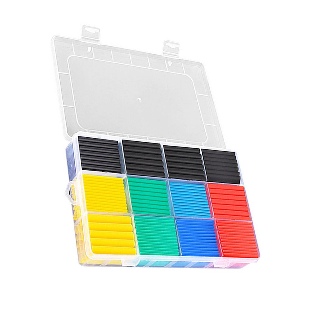 750/780/800pcs Electric Insulation Heat Shrink Tube Insulation Sleeving Electrical Wire Cable Wrap 2:1 Shrink Ratio