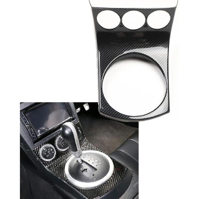 

for Nissan 350Z 2003 2004 2005 2006 2007 2008 2009 Interior Window Lift Switch Covers Trims Interior Shift Cover Manual Panel Trim Carbon Fiber ABS