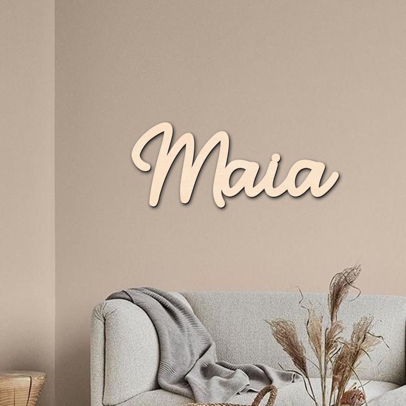 1pc Custom Wooden Name Sign,Customize Family Surnames,Name Tag,Colorful Graffiti,Room And Home Decor,