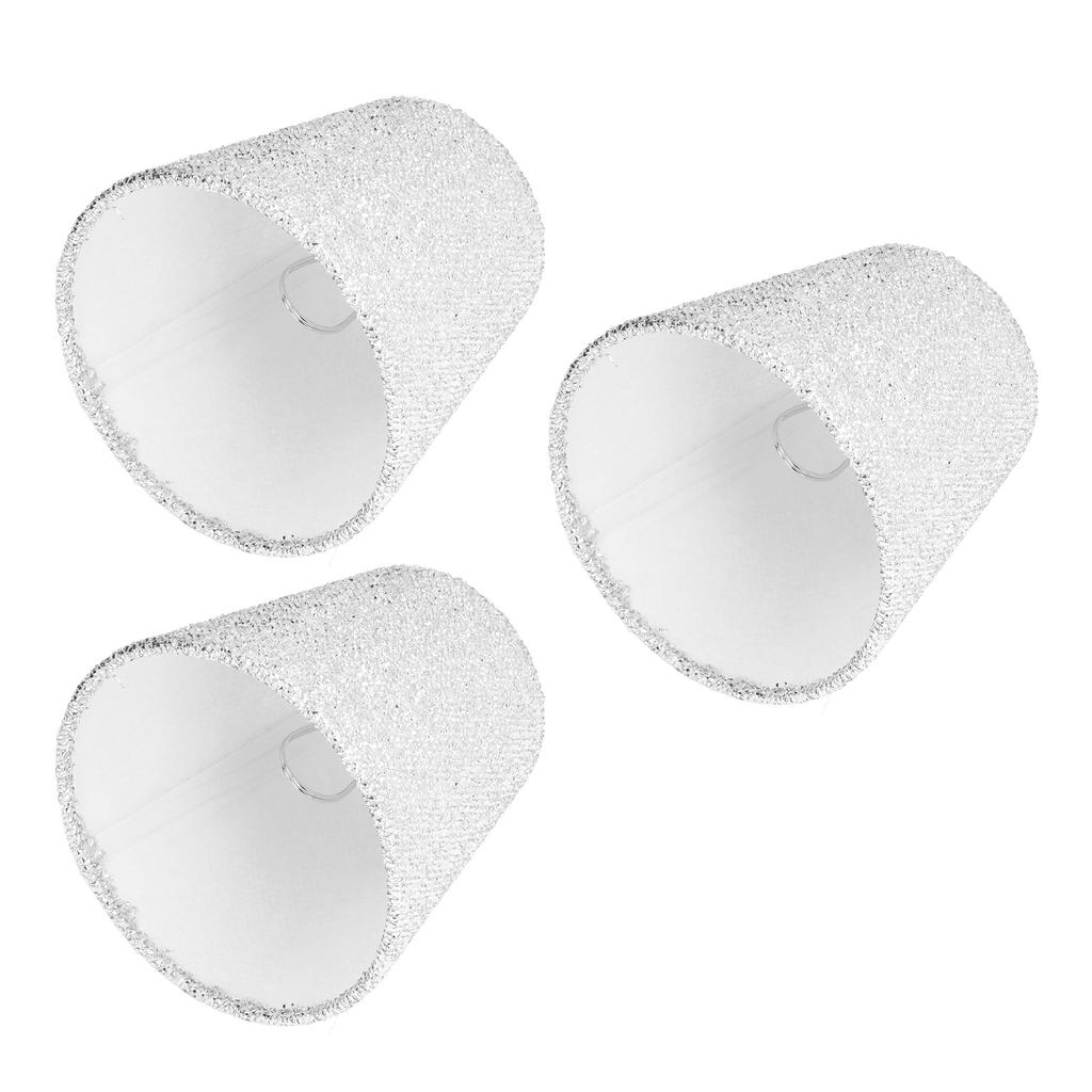 3Pcs Small Lamp Shades E14 Bright Surface Thin Lightweight High Transmittance Safe Design Table
